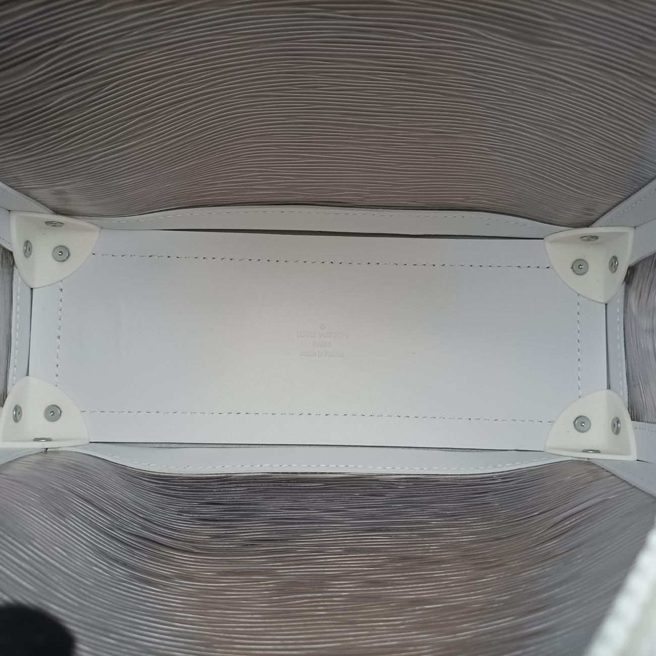 Pre-owned Louis Vuitton SOFT TRUNK TRANSPARENTｘWHITE Epi Plage M55602 shoulderbag | stylenewstar