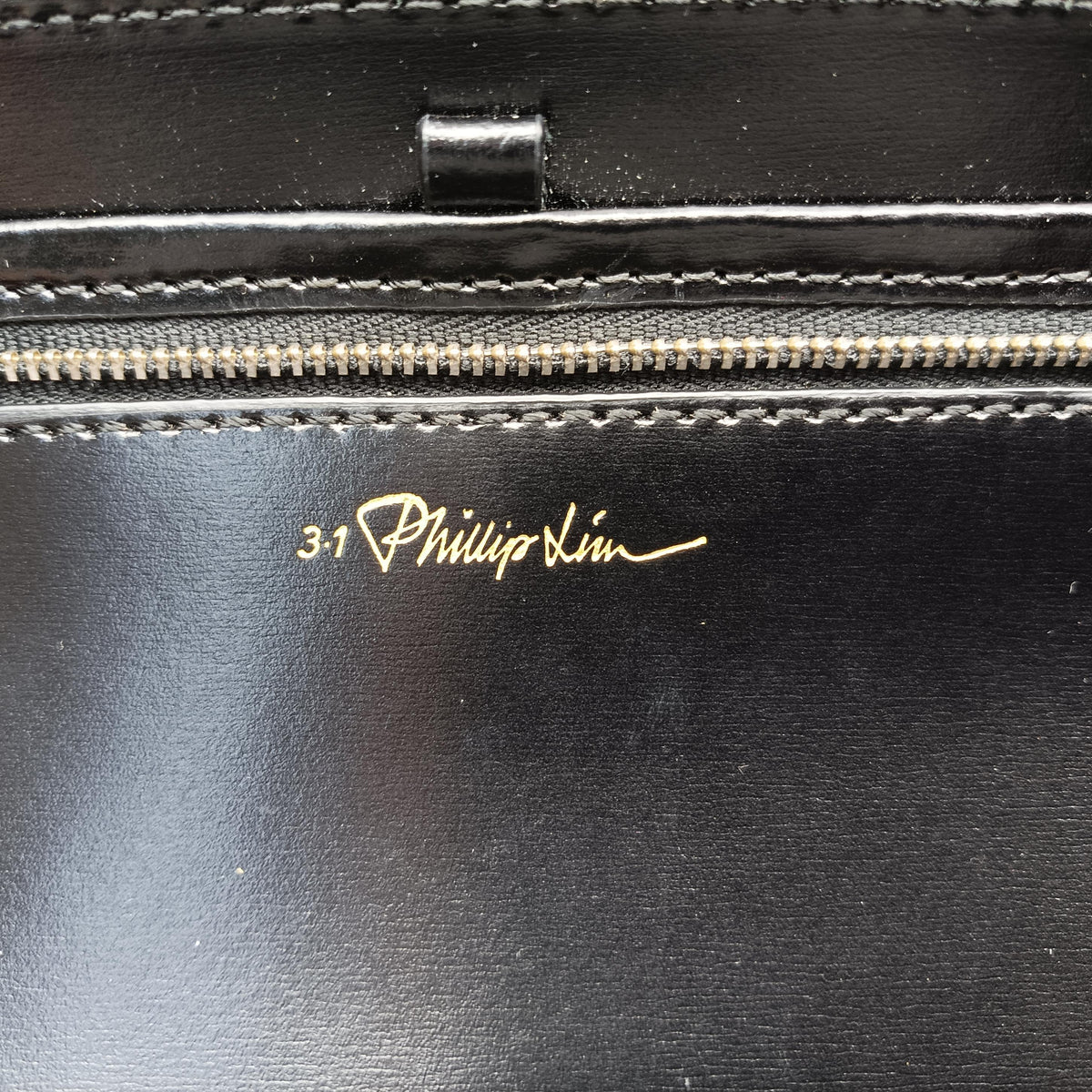 Vintage Philipp Plein Top Handle Black×white Leather  shoulderbag | stylenewstar