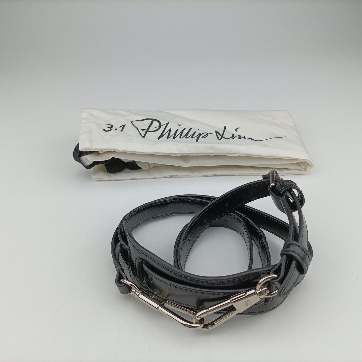 Vintage Philipp Plein Top Handle Black×white Leather  shoulderbag | stylenewstar