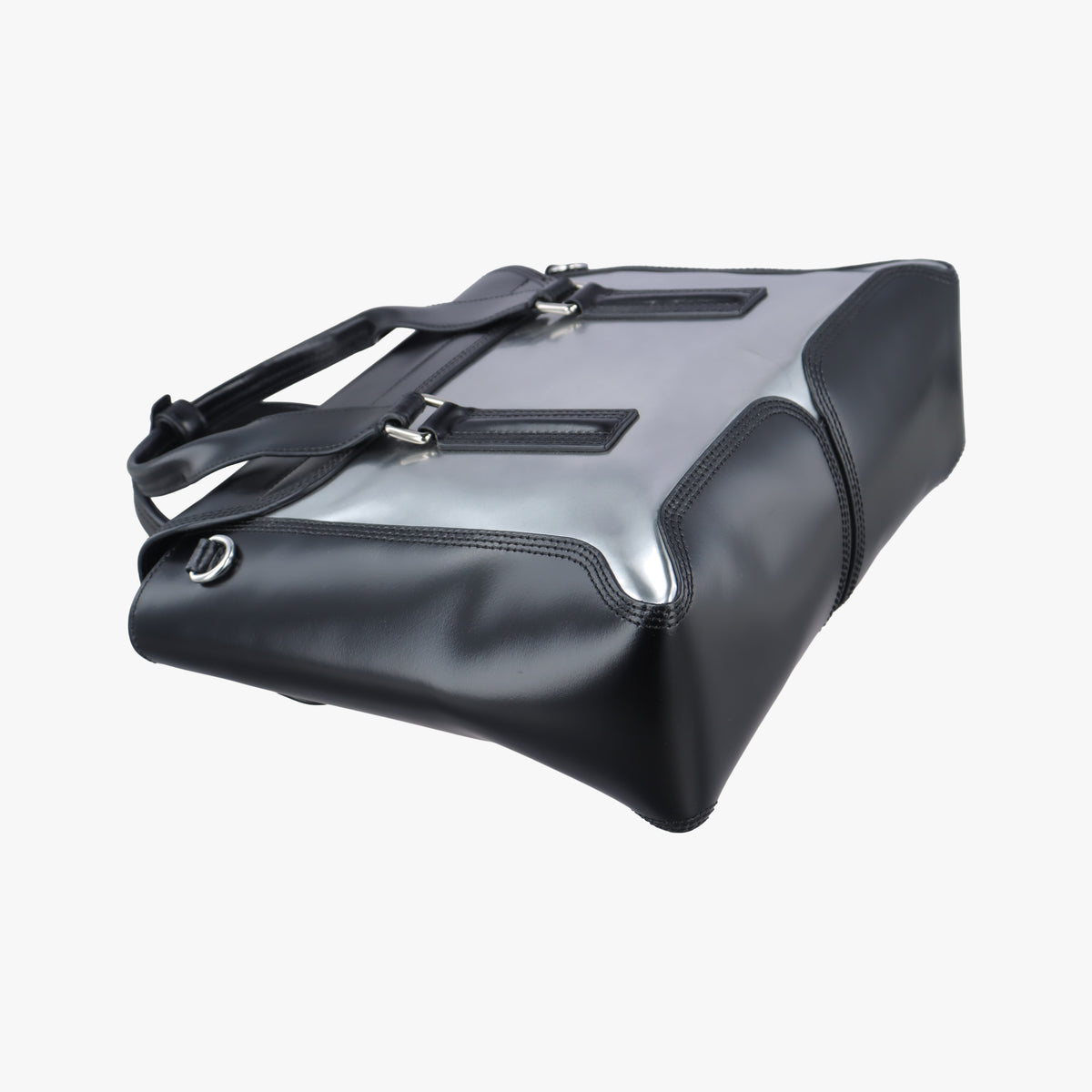 Vintage Philipp Plein Top Handle Black×white Leather  shoulderbag | stylenewstar