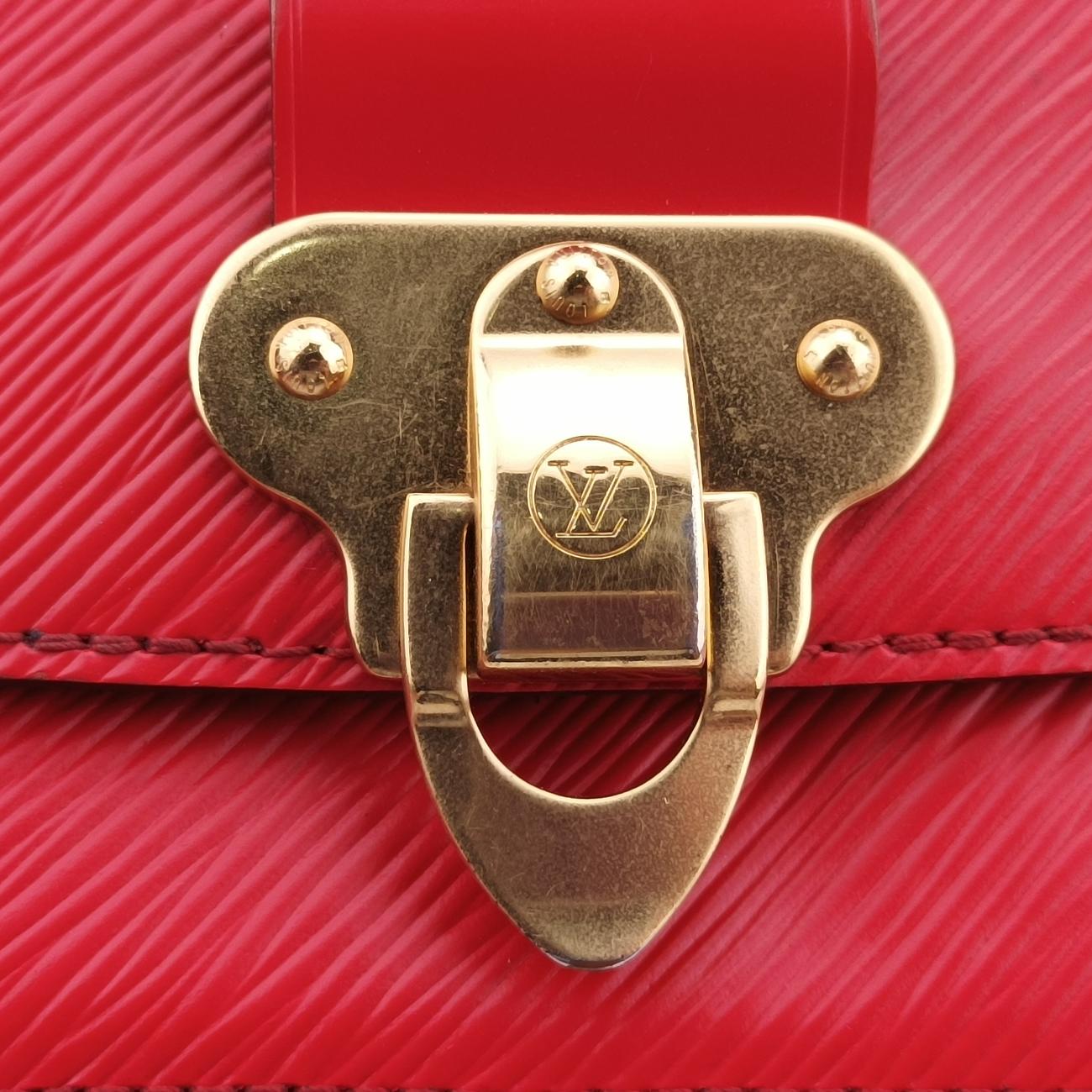 Vintage Louis Vuitton Bolsa Boccador Red Leather M53337 shoulderbag | stylenewstar