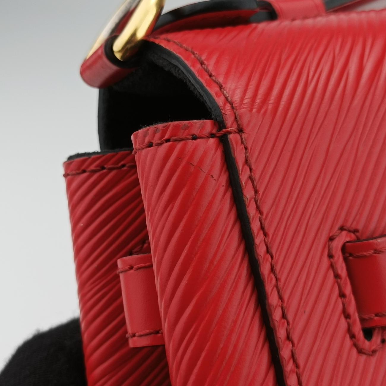 Vintage Louis Vuitton Bolsa Boccador Red Leather M53337 shoulderbag | stylenewstar