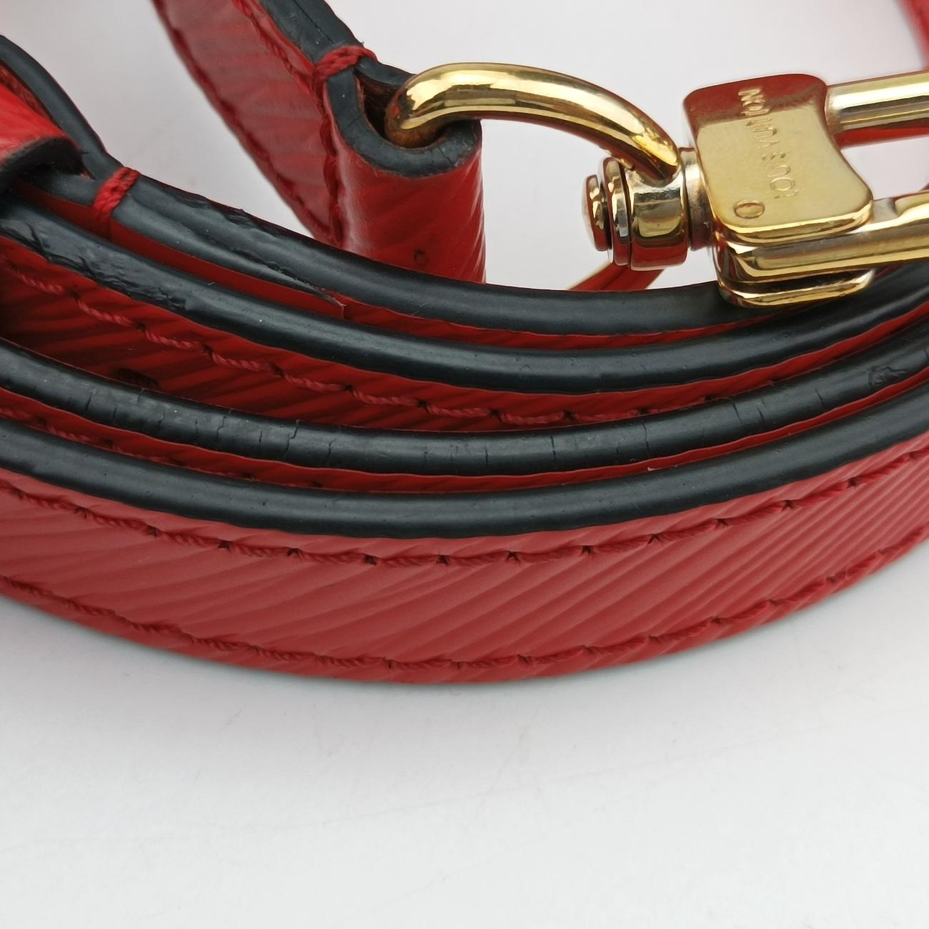 Vintage Louis Vuitton Bolsa Boccador Red Leather M53337 shoulderbag | stylenewstar