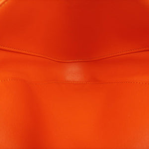 Printed Triangle Orange Leather S-CU-4251