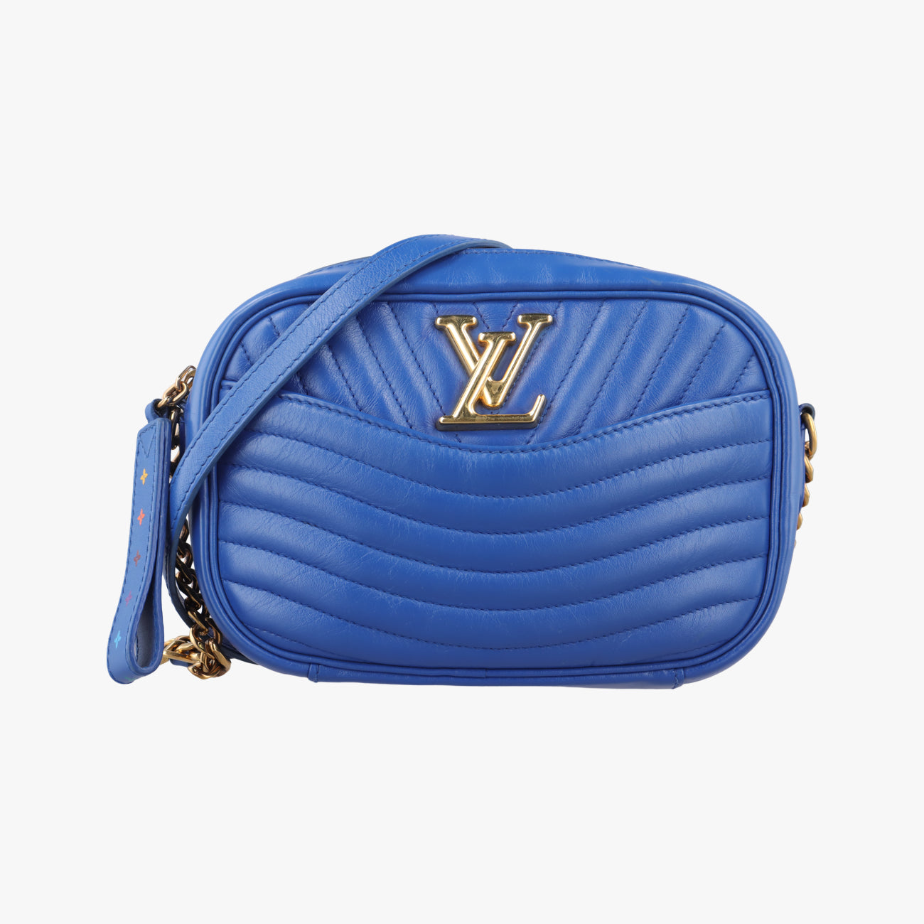 Vintage Louis Vuitton New Wave Blue Leather M53901 shoulderbag | stylenewstar