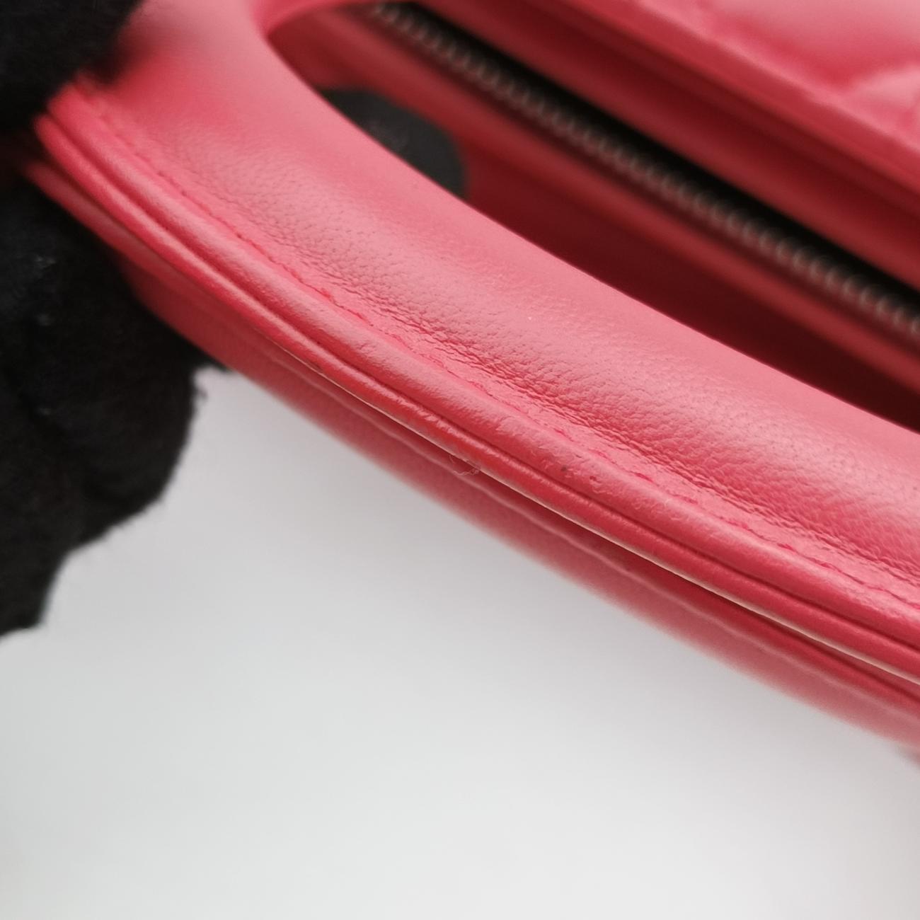 Pre-owned Christian Dior Lady Dior Pink lambskin  shoulderbag | stylenewstar