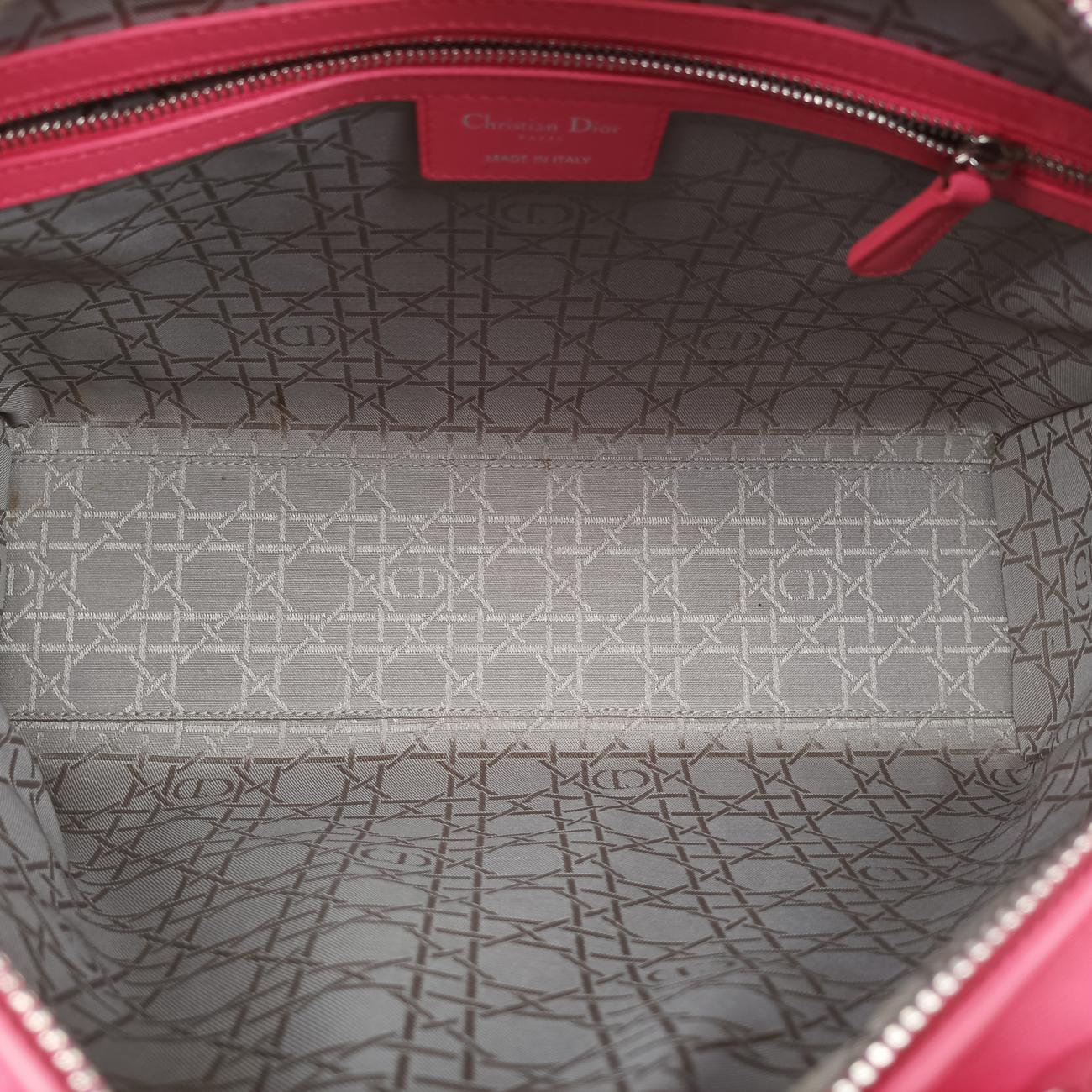 Pre-owned Christian Dior Lady Dior Pink lambskin  shoulderbag | stylenewstar