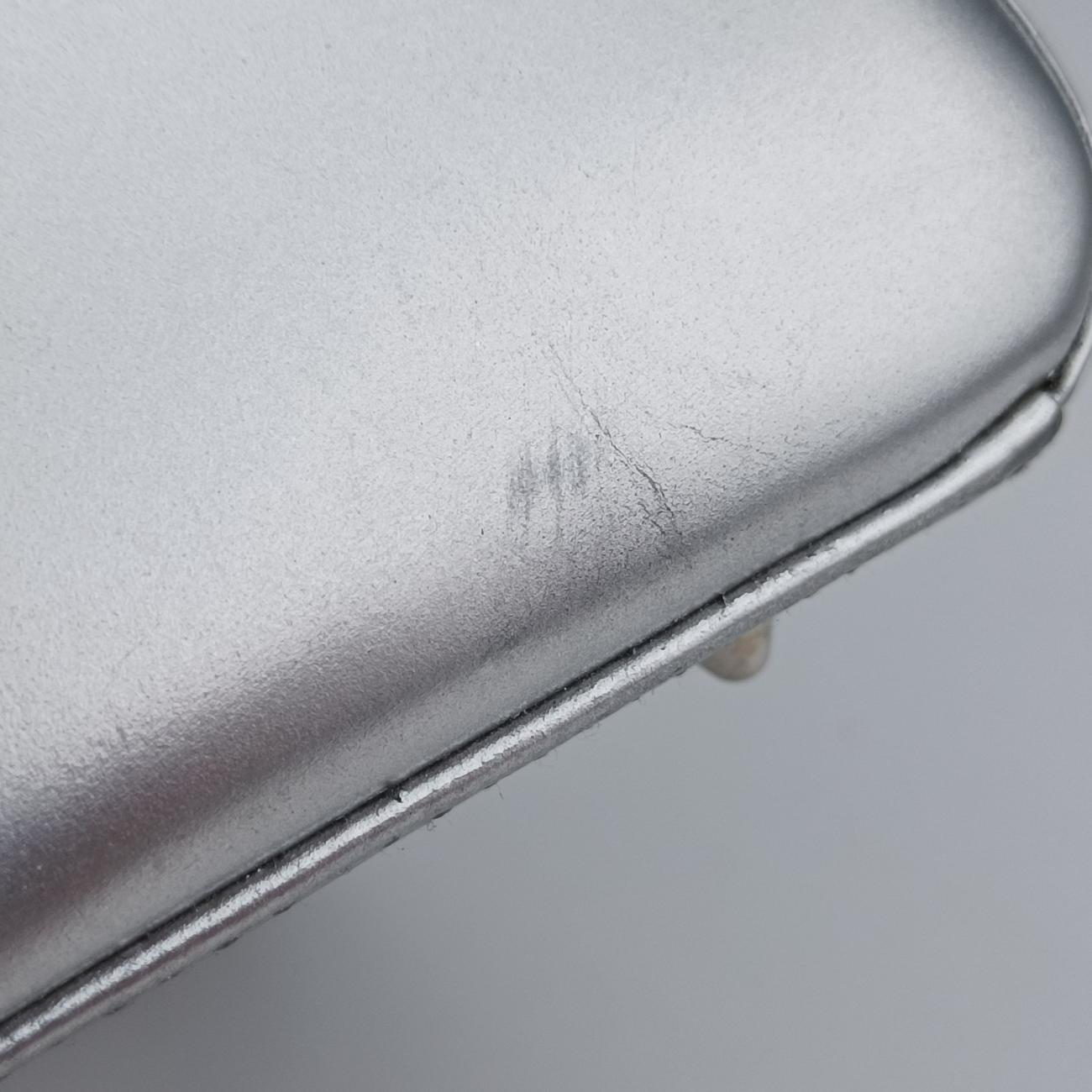 Pre-owned Christian Dior Lady Dior Silver Leather  shoulderbag | stylenewstar