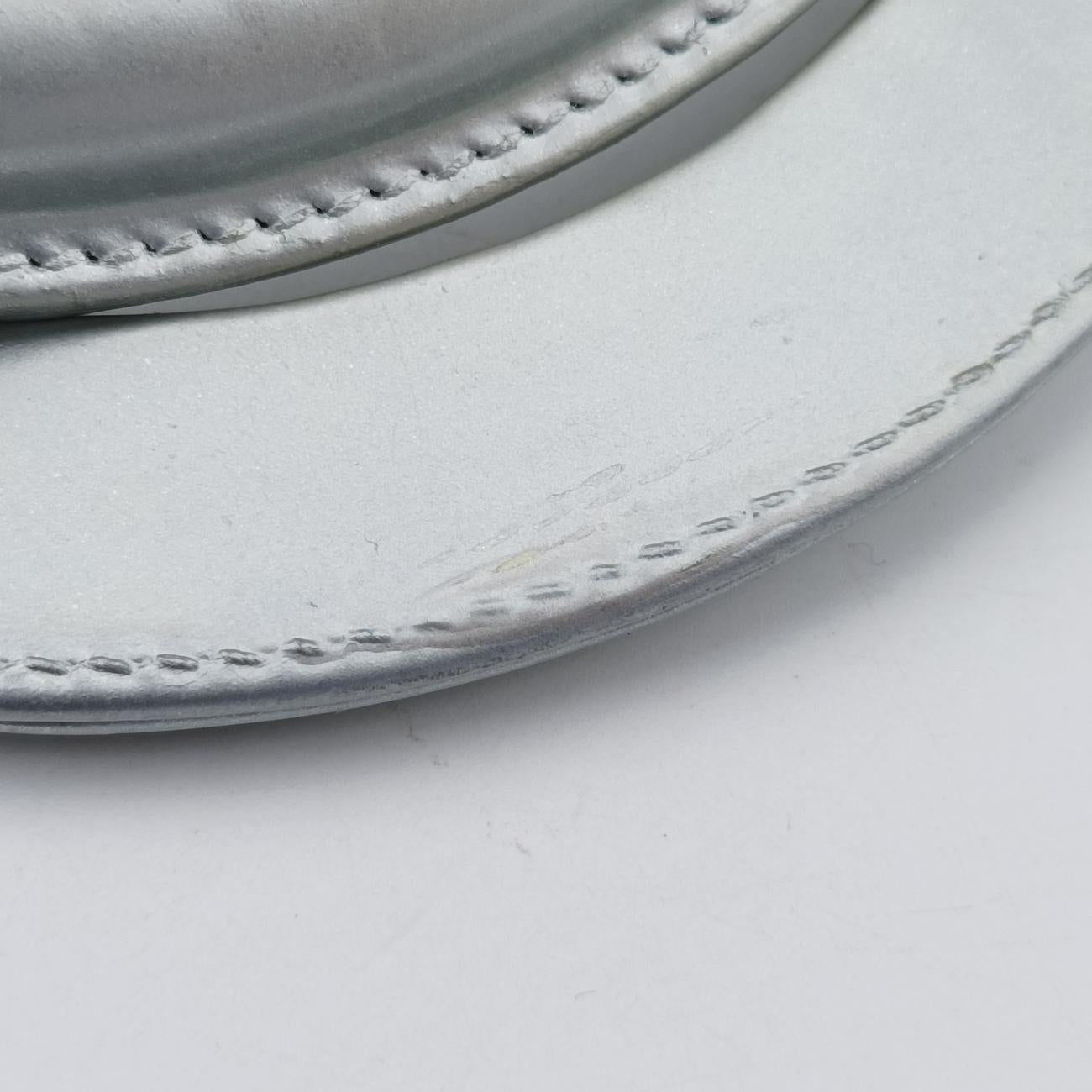 Pre-owned Christian Dior Lady Dior Silver Leather  shoulderbag | stylenewstar