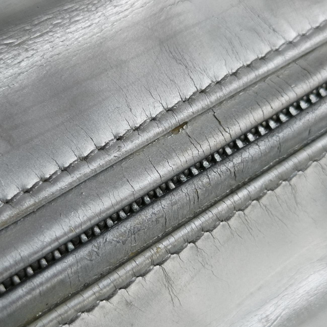 Pre-owned Christian Dior Lady Dior Silver Leather  shoulderbag | stylenewstar