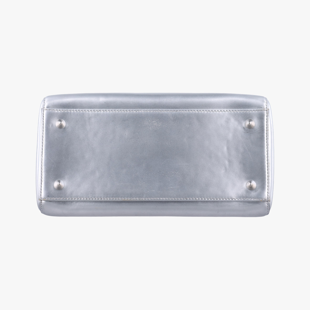 Pre-owned Christian Dior Lady Dior Silver Leather  shoulderbag | stylenewstar