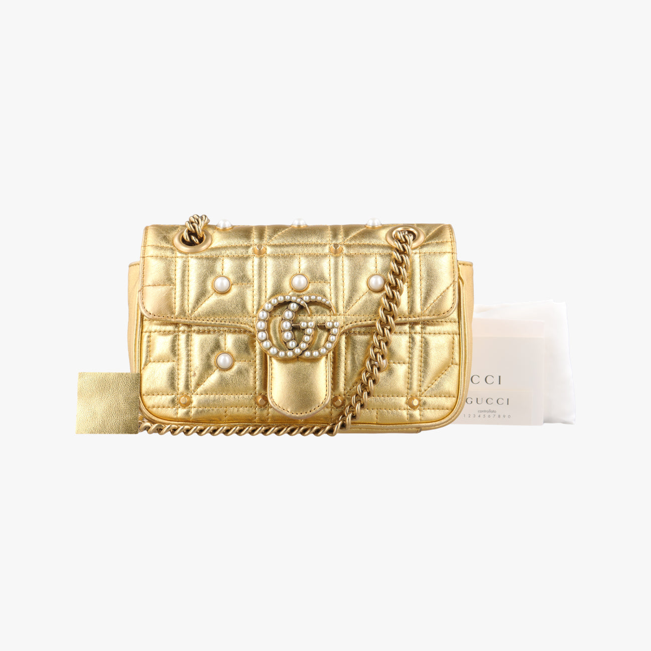 GG Marmont Golden Leather E021433215