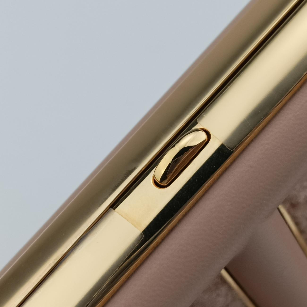 Pre-owned Fendi First Pink fur 8BP129 shoulderbag | stylenewstar