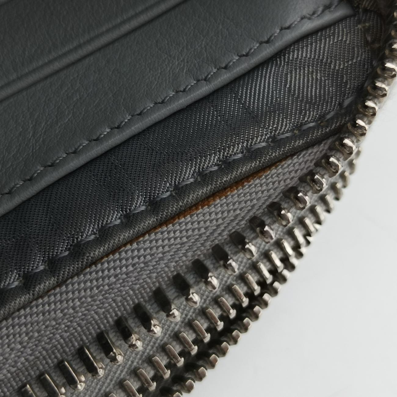 Pre-owned Christian Dior Air Jordan Wings Messenger Grey Leather  shoulderbag | stylenewstar