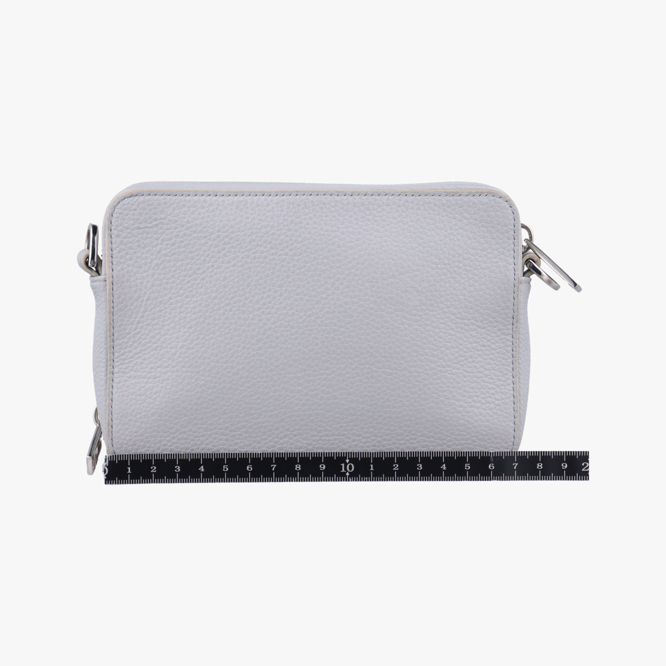 Pre-owned Christian Dior Air Jordan Wings Messenger Grey Leather  shoulderbag | stylenewstar