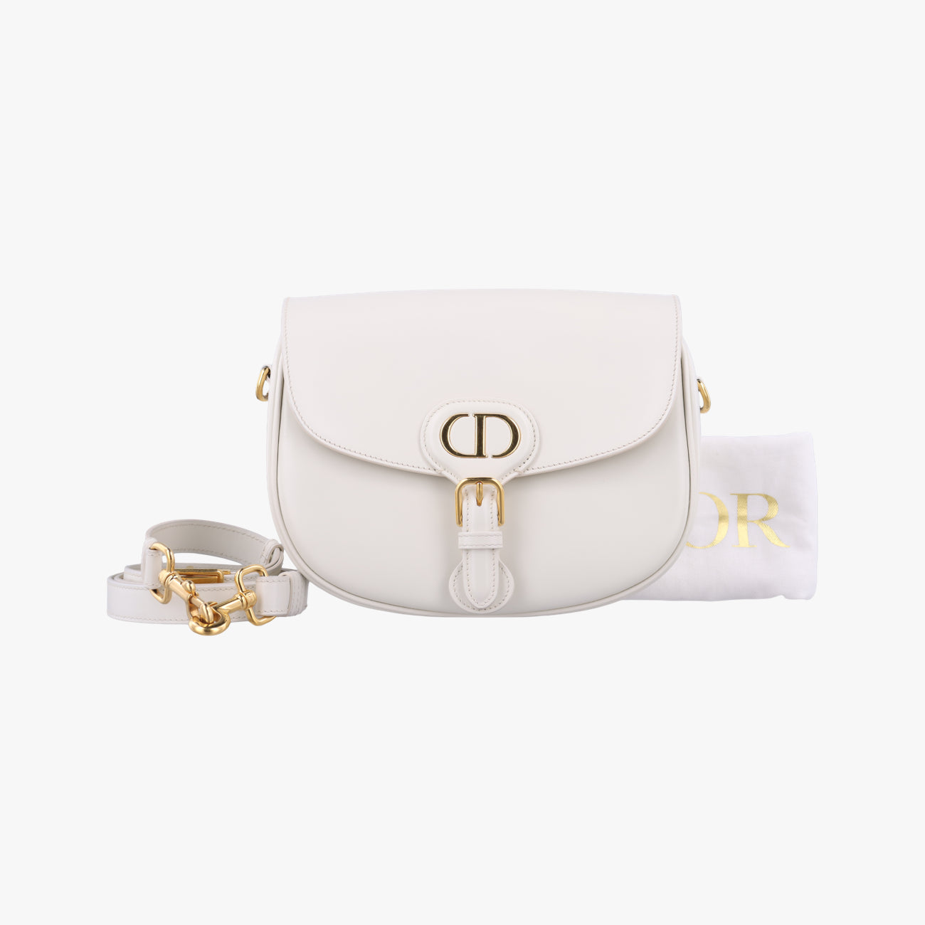 Vintage Christian Dior Bobby White leather  shoulderbag | stylenewstar