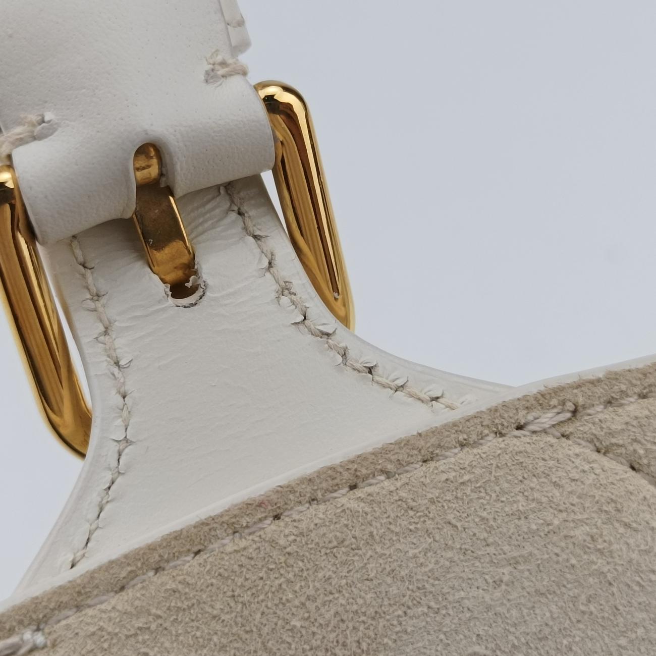 Vintage Christian Dior Bobby White leather  shoulderbag | stylenewstar