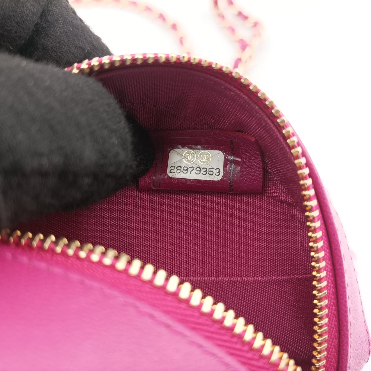 Pre-owned Chanel ROUND SHEARLING COCO NEIGE pink Fur x Leather  AP0932 shoulderbag | stylenewstar