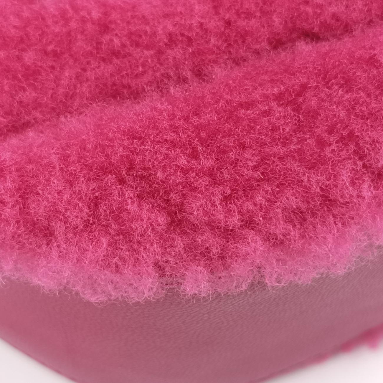 Pre-owned Chanel ROUND SHEARLING COCO NEIGE pink Fur x Leather  AP0932 shoulderbag | stylenewstar