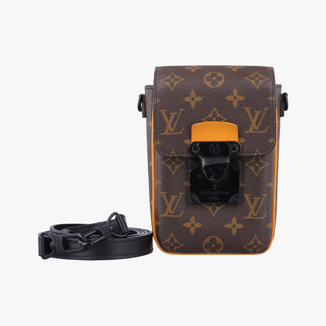 Pre-owned Louis Vuitton S-LOCK EBENE Damier Canvas M82535 shoulderbag | stylenewstar