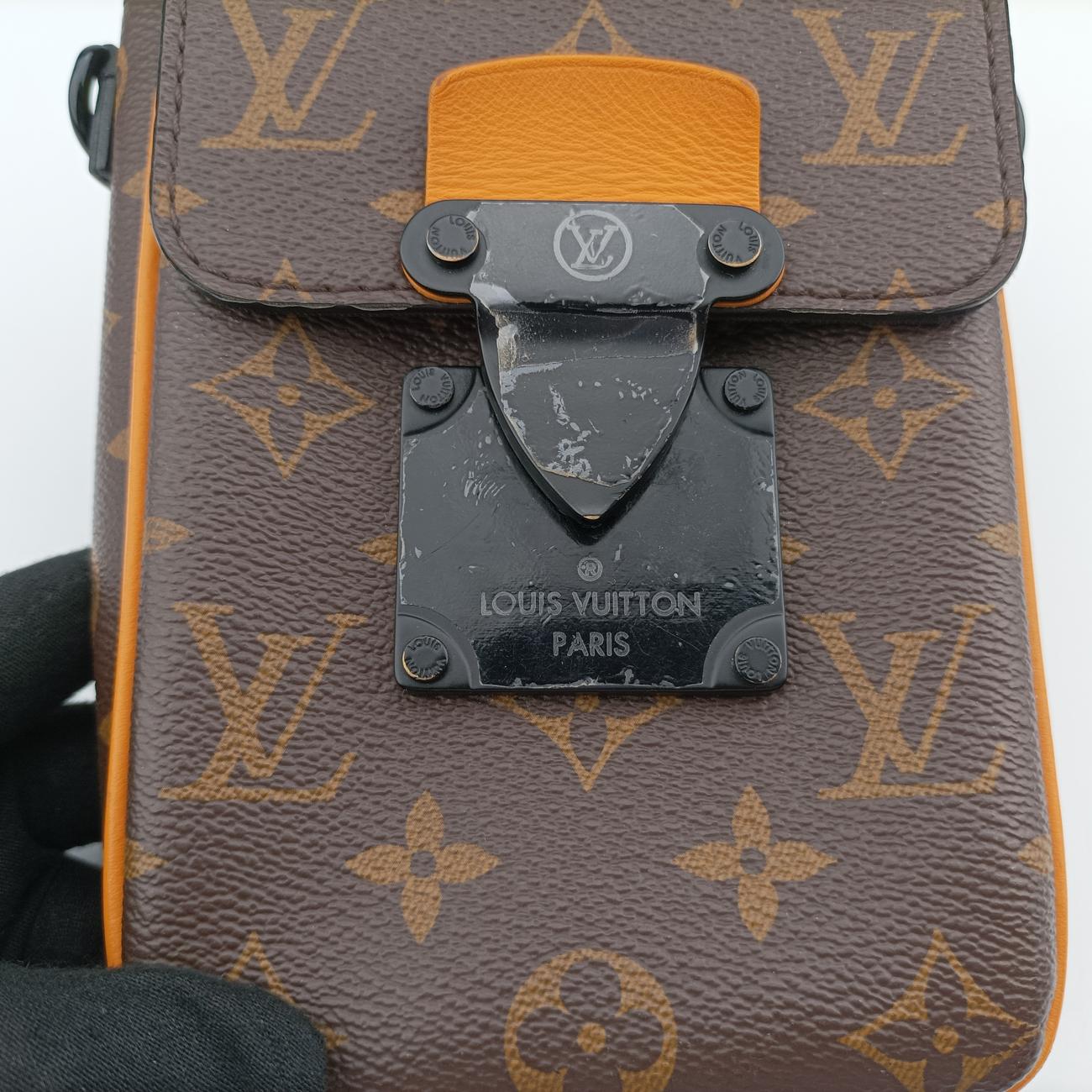 Pre-owned Louis Vuitton S-LOCK EBENE Damier Canvas M82535 shoulderbag | stylenewstar