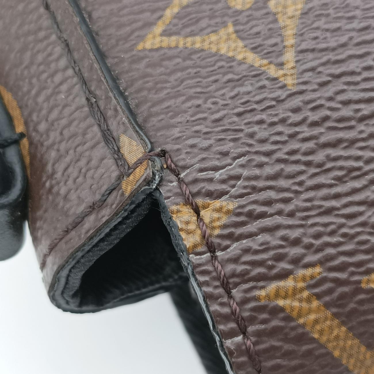 Pre-owned Louis Vuitton S-LOCK EBENE Damier Canvas M82535 shoulderbag | stylenewstar