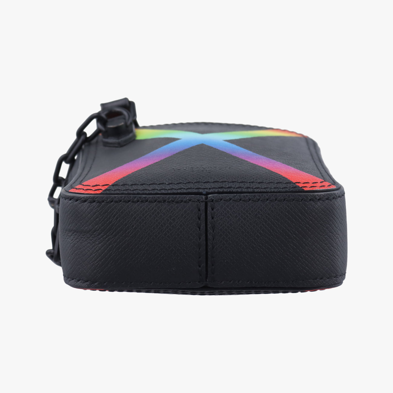 Vintage Louis Vuitton Danube Messenger black×RAINBOW Taiga M30332 shoulderbag | stylenewstar