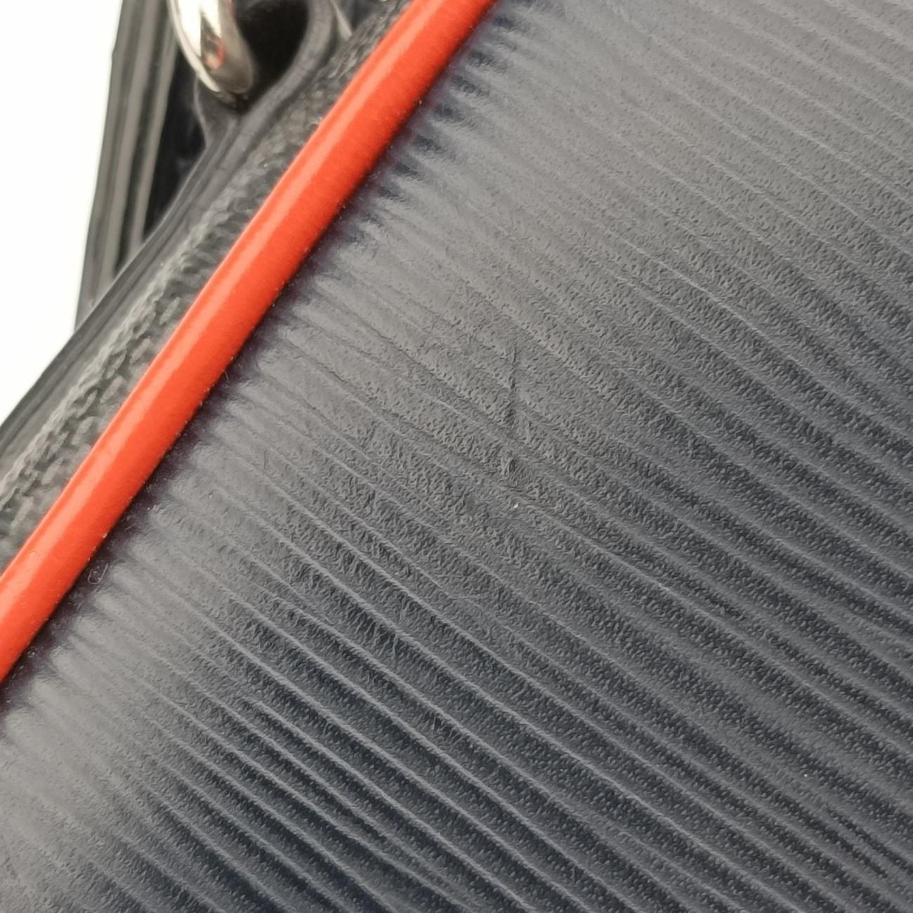 DANUBE SLIM PM NM Navy x Blue x Noir Epi×DAMIER GRAPHITE FO2168