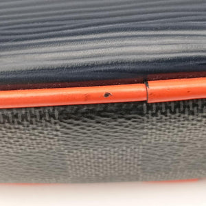 DANUBE SLIM PM NM Navy x Blue x Noir Epi×DAMIER GRAPHITE FO2168
