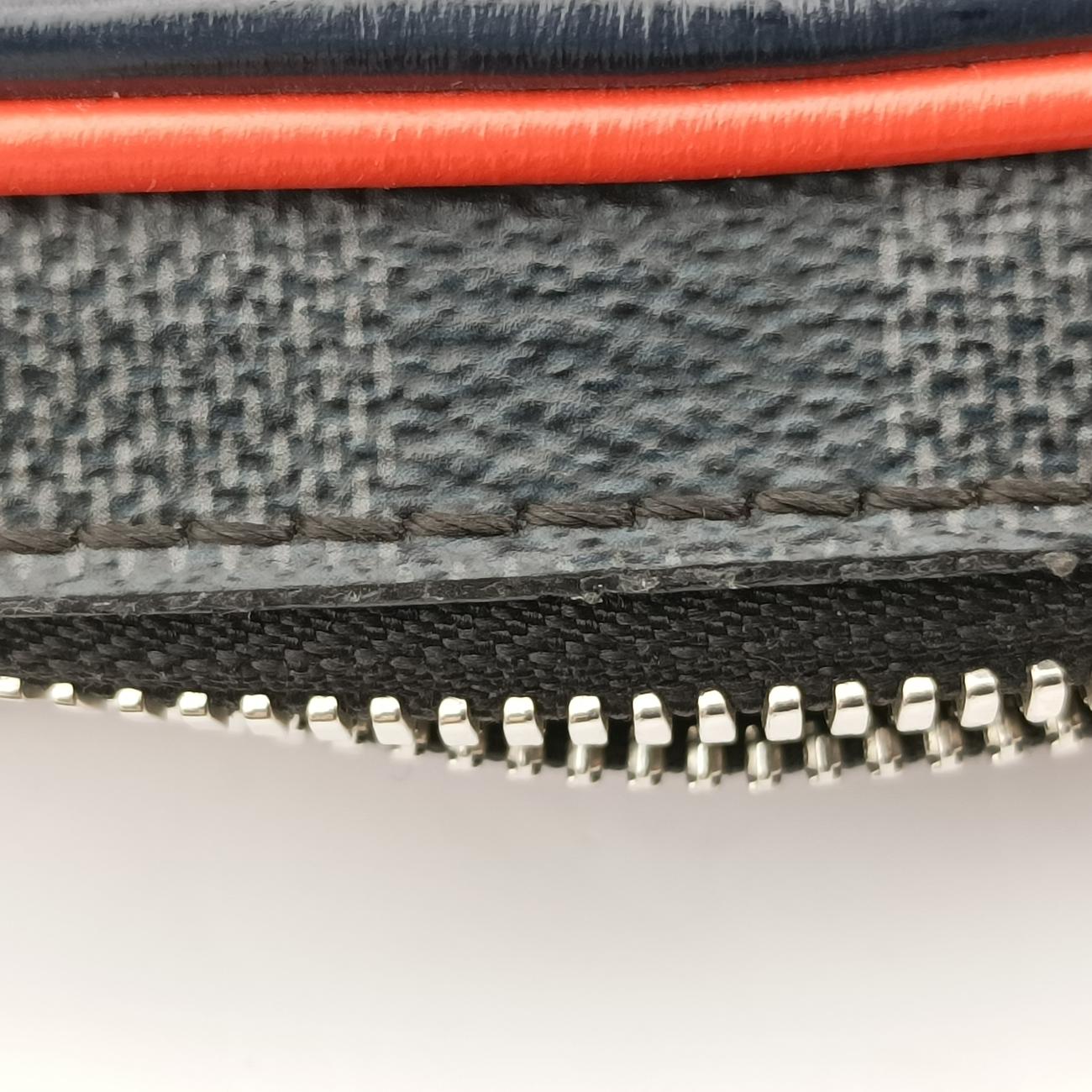 DANUBE SLIM PM NM Navy x Blue x Noir Epi×DAMIER GRAPHITE FO2168
