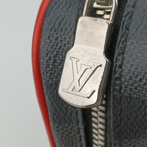 DANUBE SLIM PM NM Navy x Blue x Noir Epi×DAMIER GRAPHITE FO2168