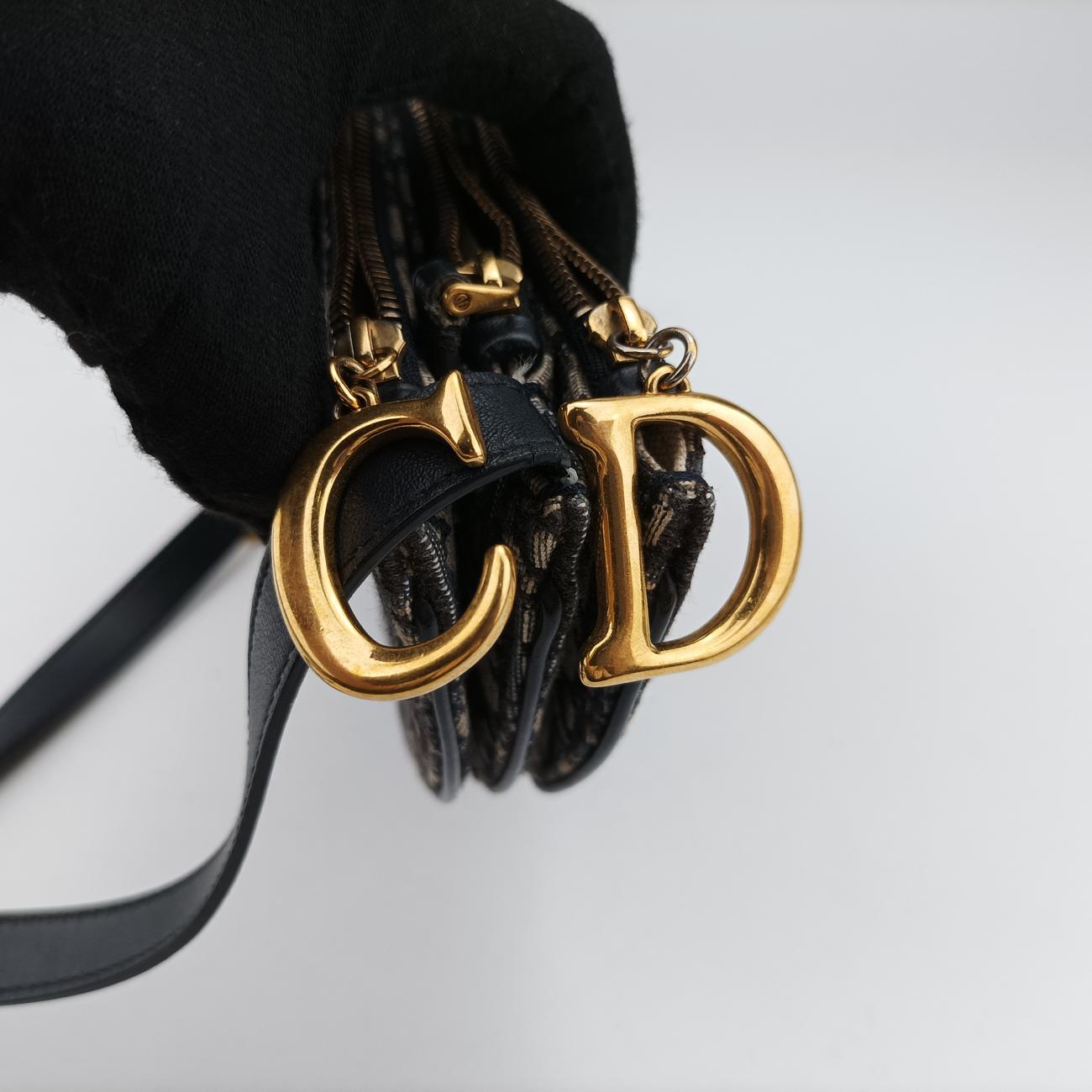 Vintage Christian Dior Saddle Navy Fabric  shoulderbag | stylenewstar