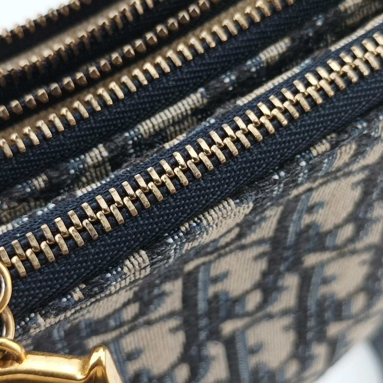 Vintage Christian Dior Saddle Navy Fabric  shoulderbag | stylenewstar