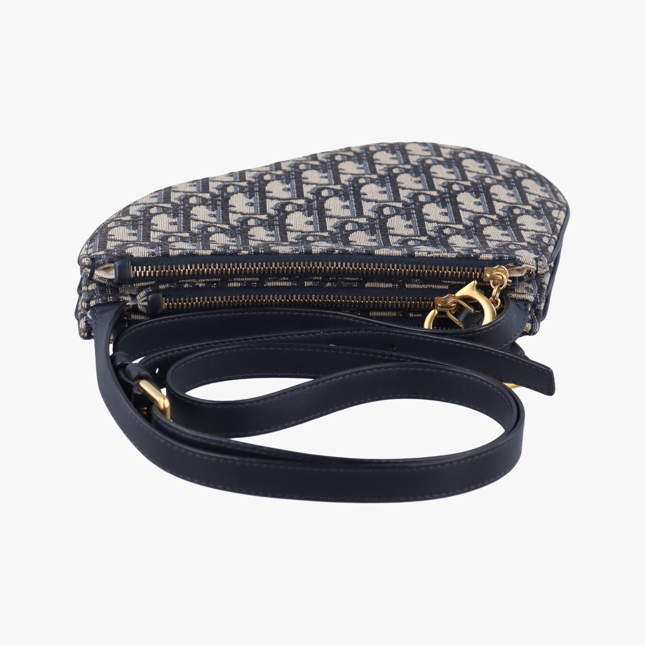 Vintage Christian Dior Saddle Navy Fabric  shoulderbag | stylenewstar