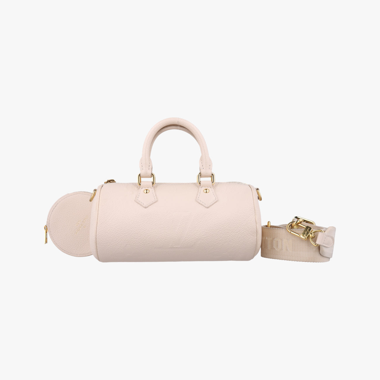 Pre-owned Louis Vuitton Monogram Empreinte Papillon BB ivory leather M45980 shoulderbag | stylenewstar