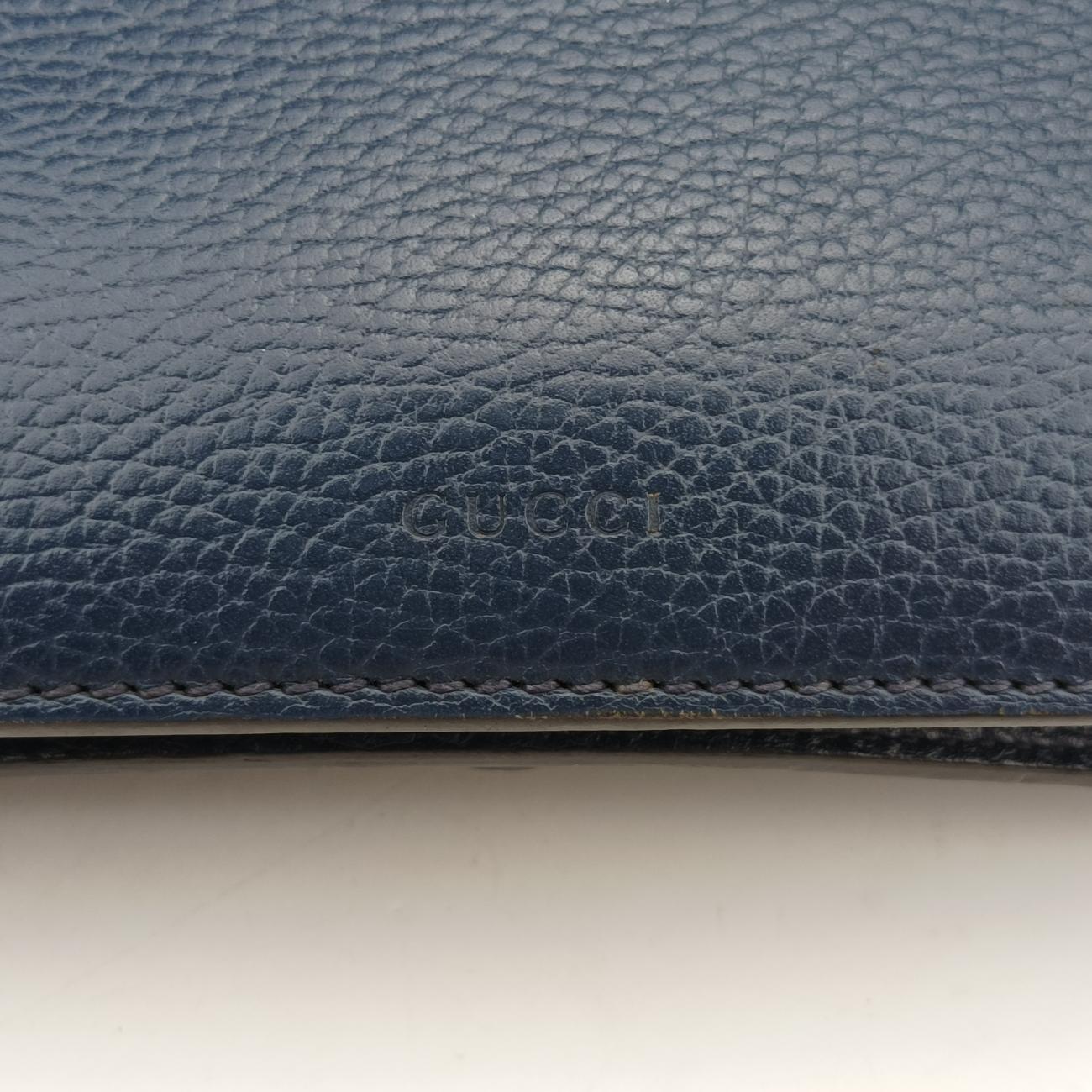 Pre-owned Gucci Dionysus Blue Leather 400249 shoulderbag | stylenewstar