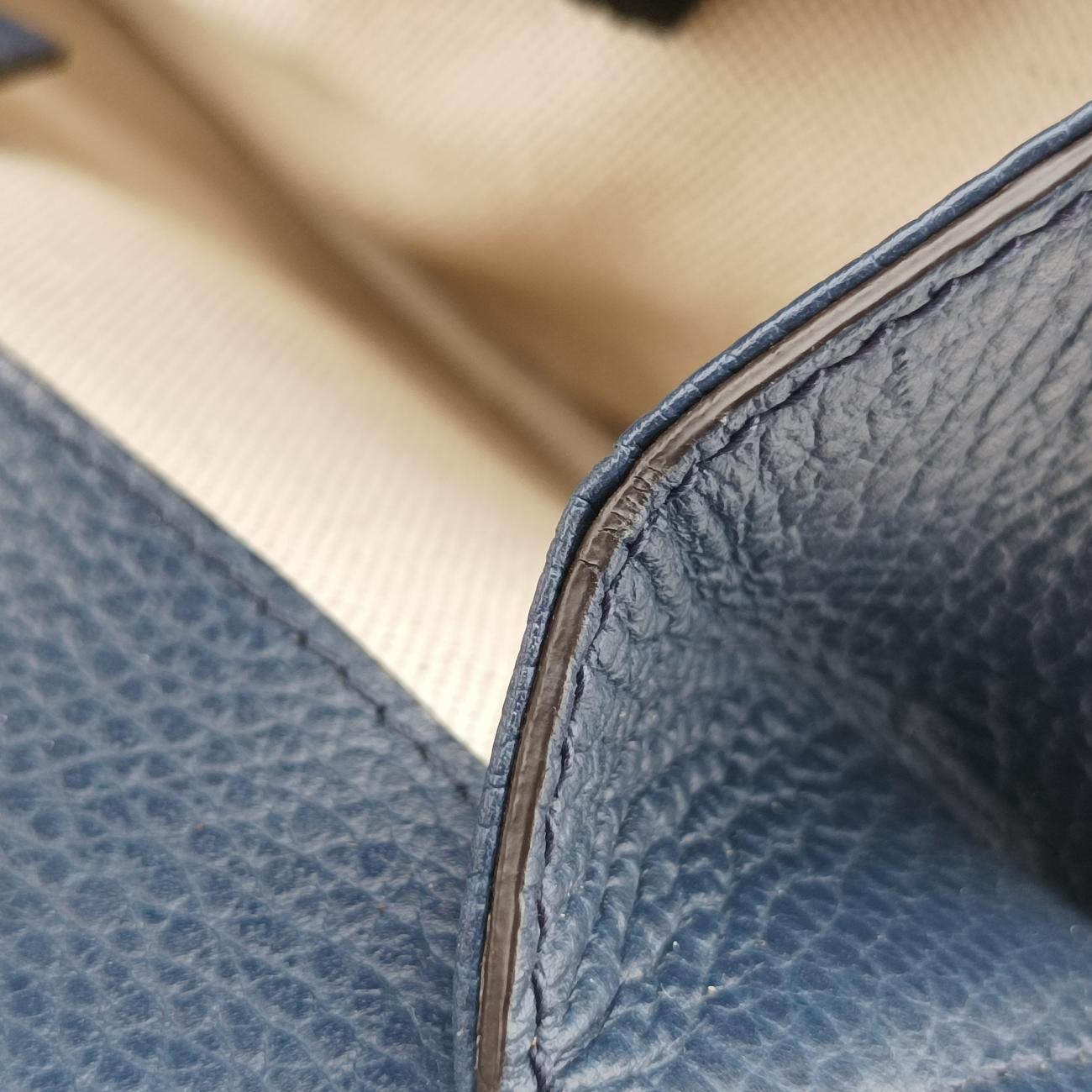 Pre-owned Gucci Dionysus Blue Leather 400249 shoulderbag | stylenewstar