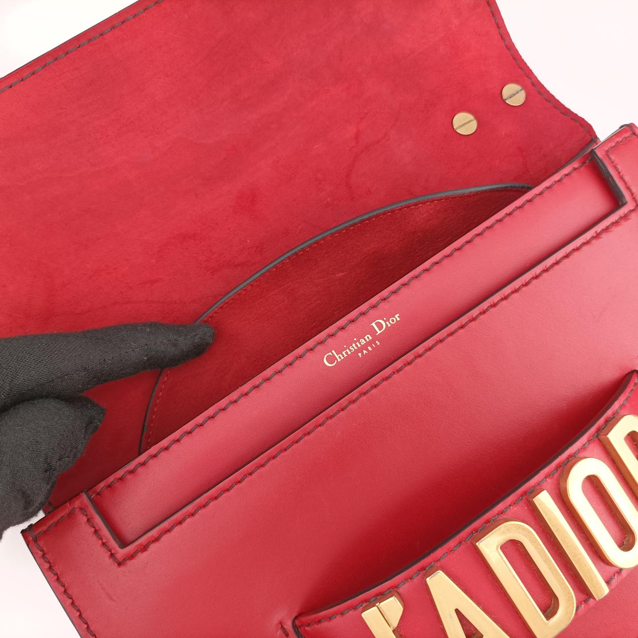 Vintage Christian Dior J'Adior Red Leather  shoulderbag | stylenewstar