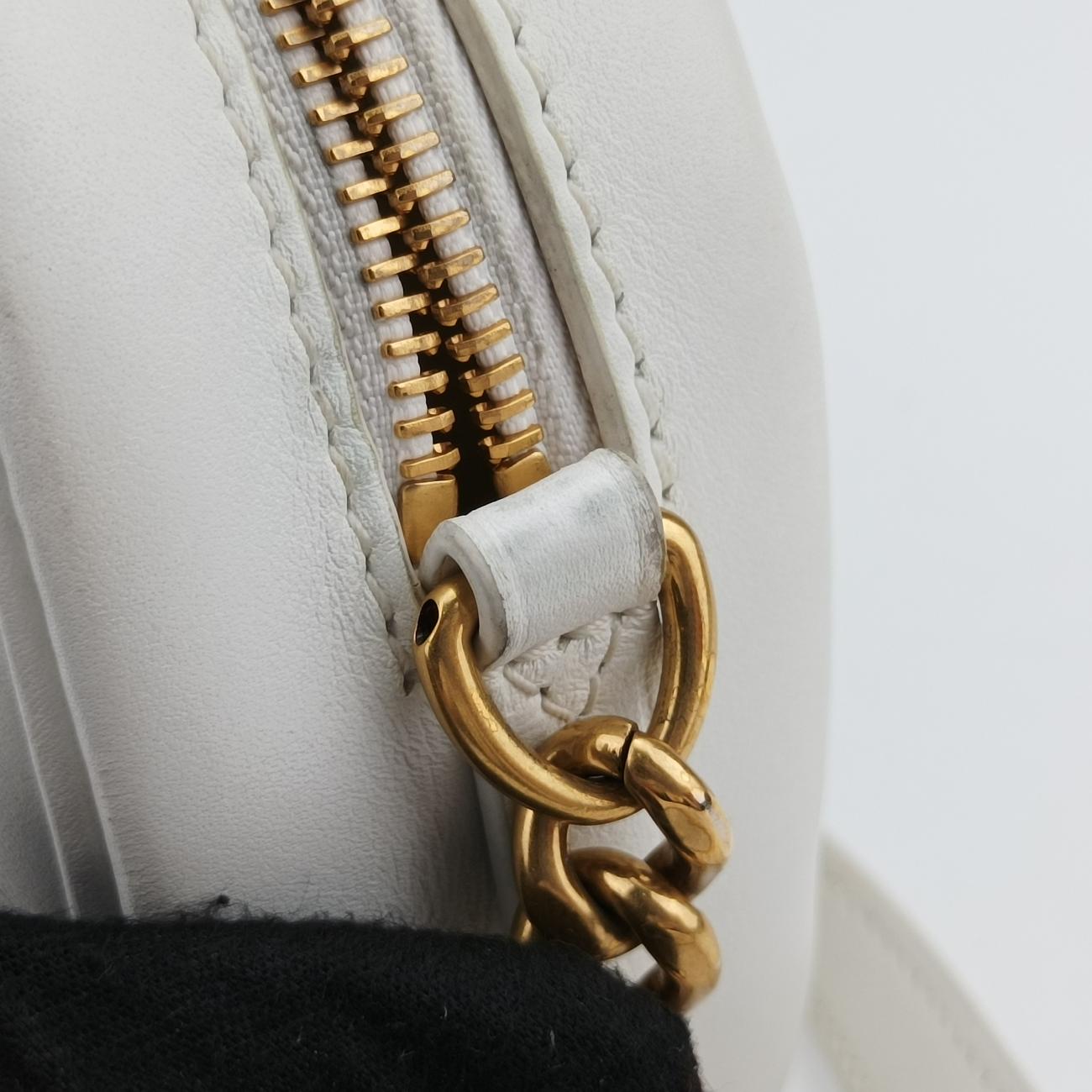 Pre-owned Louis Vuitton New Wave Camera White Leather M53863 shoulderbag | stylenewstar