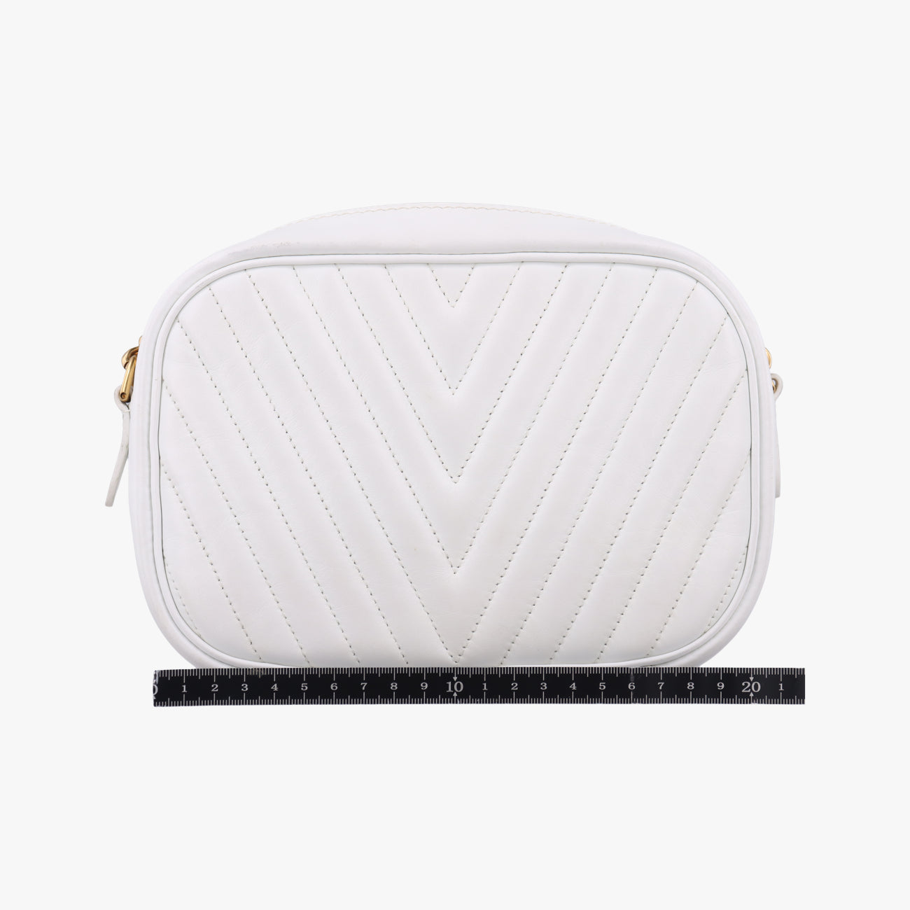 Pre-owned Louis Vuitton New Wave Camera White Leather M53863 shoulderbag | stylenewstar
