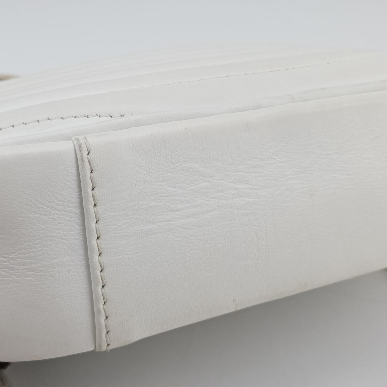 Pre-owned Louis Vuitton New Wave Camera White Leather M53863 shoulderbag | stylenewstar