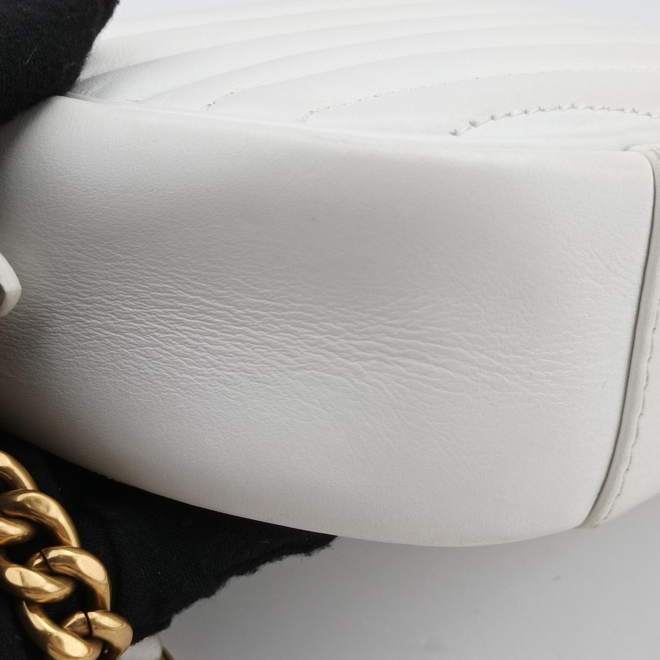 Pre-owned Louis Vuitton New Wave Camera White Leather M53863 shoulderbag | stylenewstar