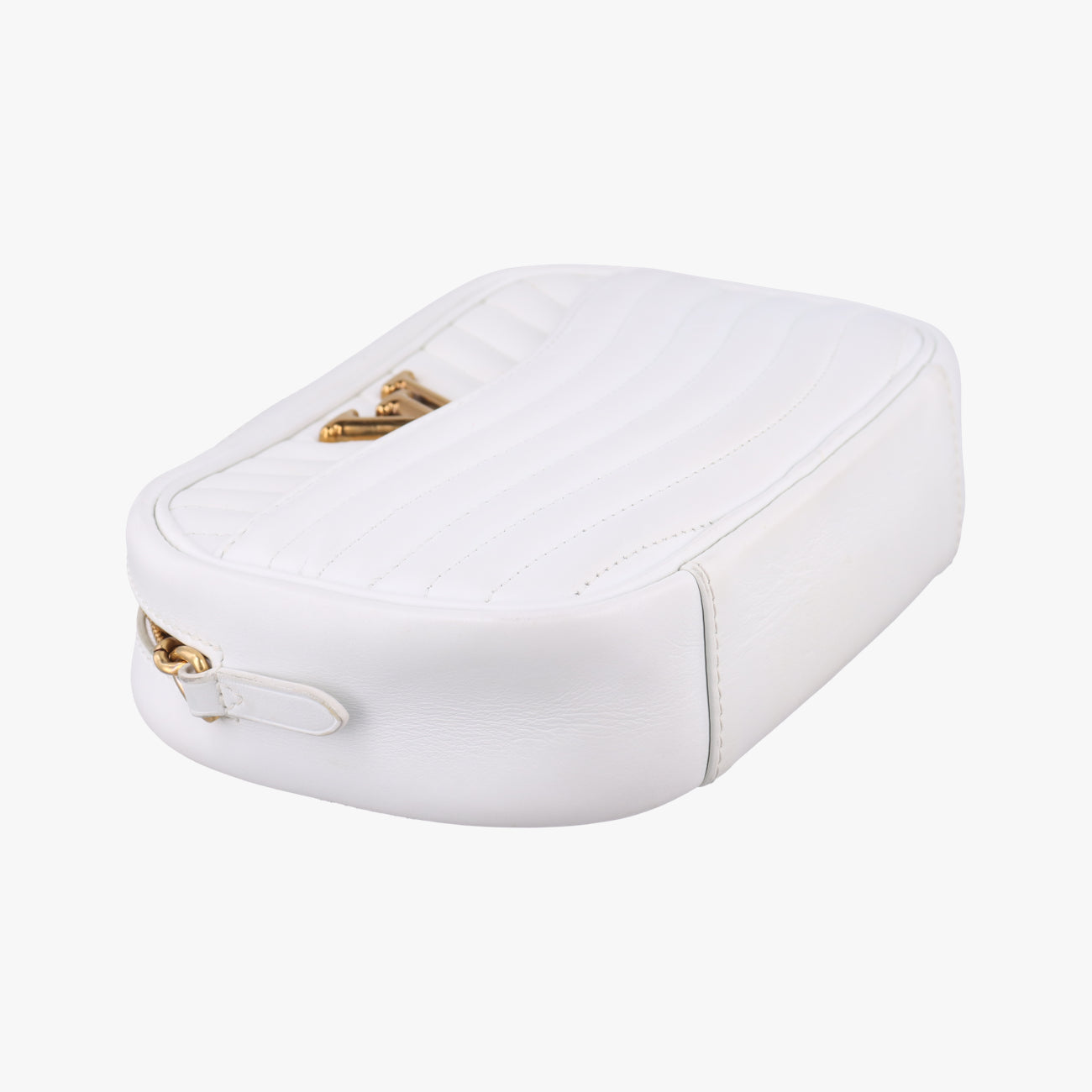 Pre-owned Louis Vuitton New Wave Camera White Leather M53863 shoulderbag | stylenewstar