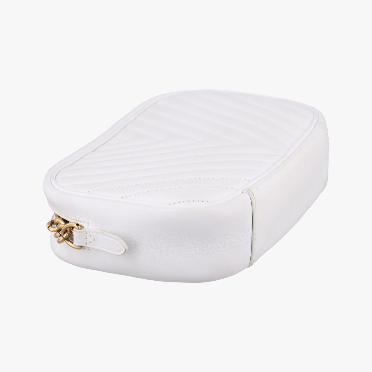 Pre-owned Louis Vuitton New Wave Camera White Leather M53863 shoulderbag | stylenewstar