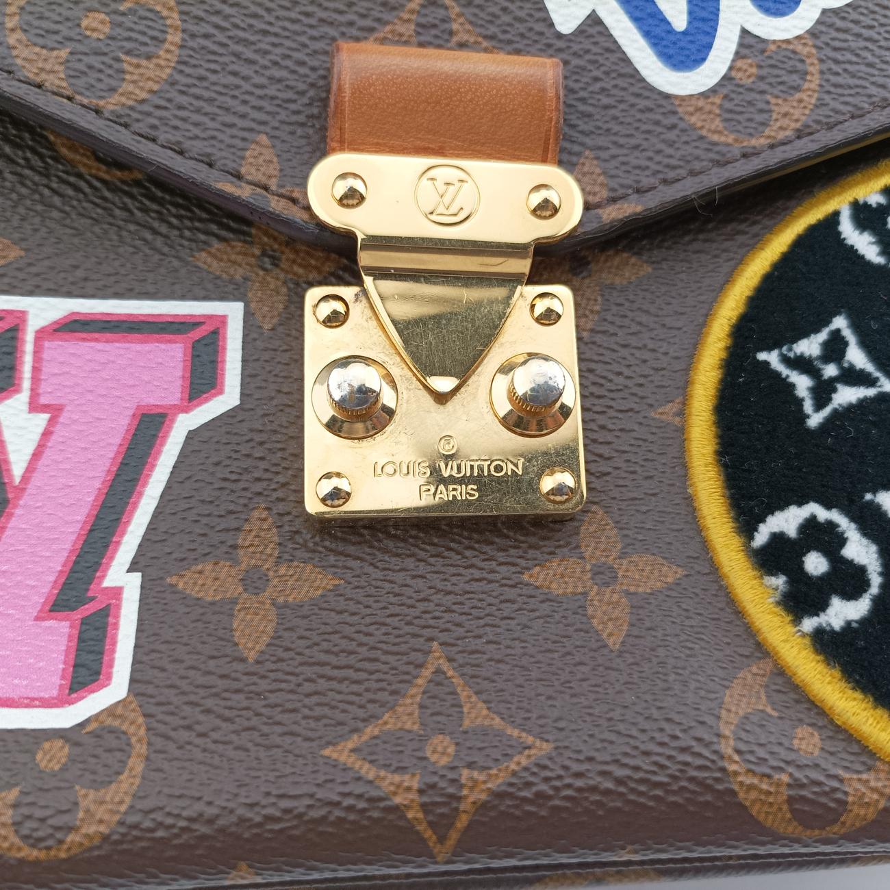Pre-owned Louis Vuitton Pochette MéTIS MM Brown×multi Monogram Patches M43991 shoulderbag | stylenewstar
