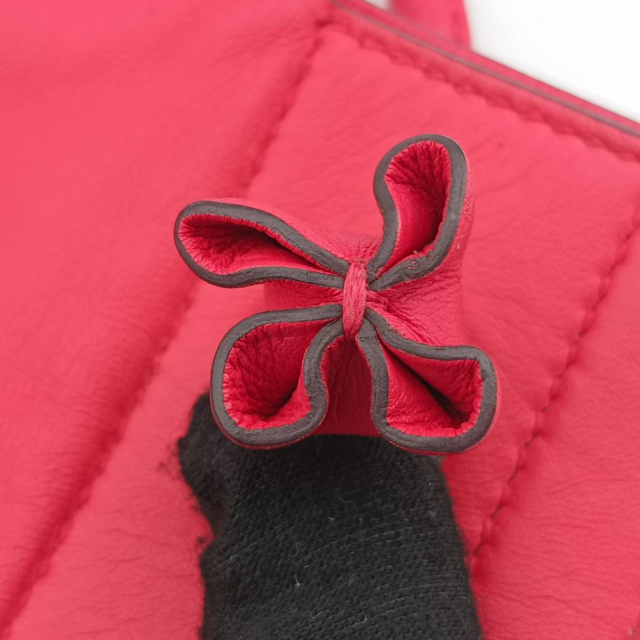 Pre-owned Hermes Sac Aline mini Pink lambskin  shoulderbag | stylenewstar