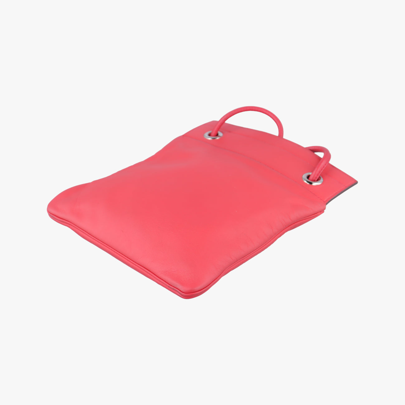 Pre-owned Hermes Sac Aline mini Pink lambskin  shoulderbag | stylenewstar