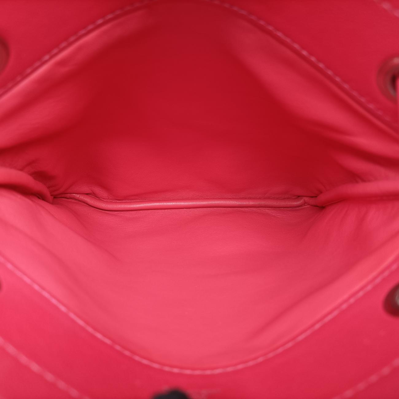 Pre-owned Hermes Sac Aline mini Pink lambskin  shoulderbag | stylenewstar