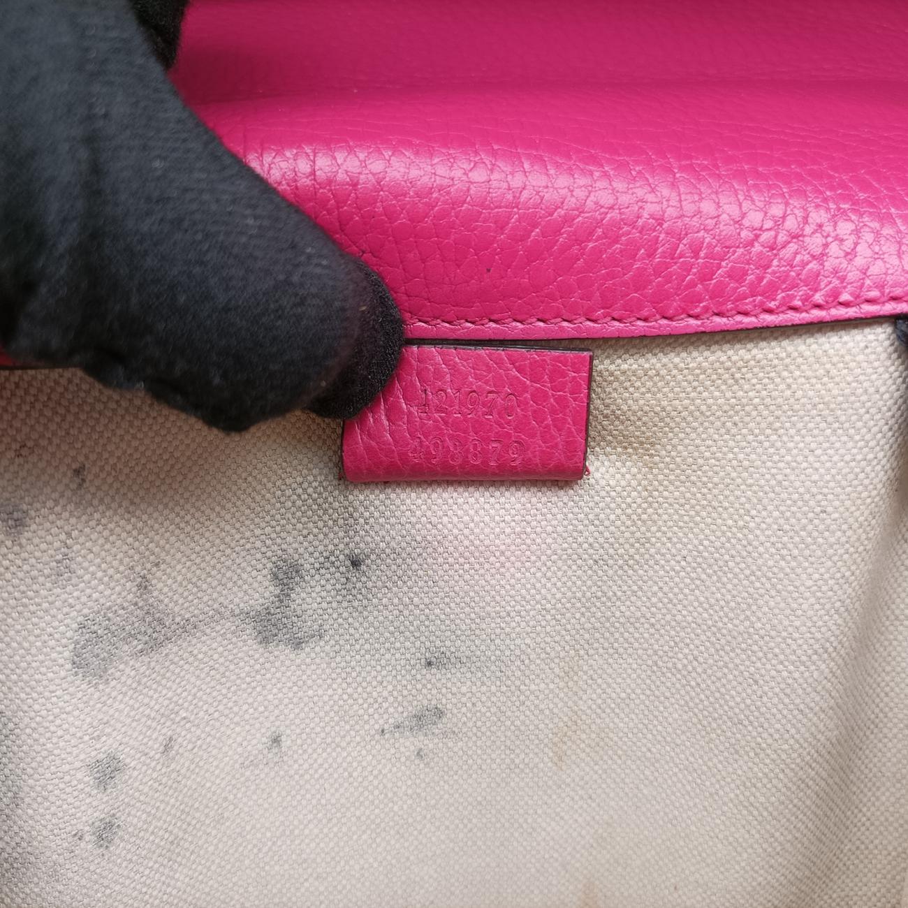 Pre-owned Gucci Dionysus Pink Leather 421970 shoulderbag | stylenewstar