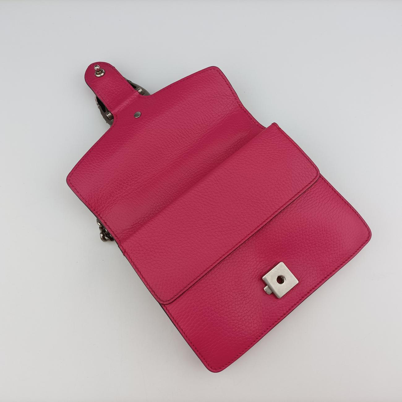 Pre-owned Gucci Dionysus Pink Leather 421970 shoulderbag | stylenewstar